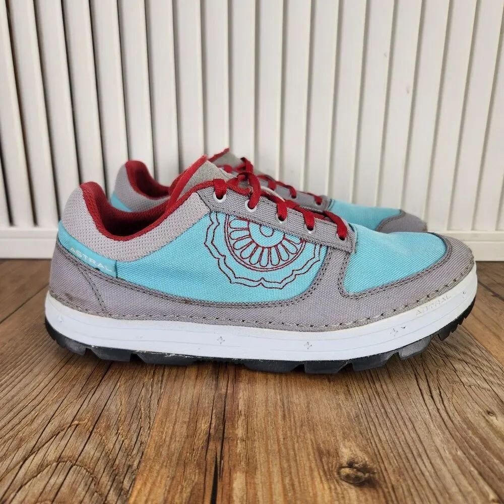 Astral Tinker V163 Womens Size 6.5 Blue Gray Trail Hiking Minimalist Shoes Hemp